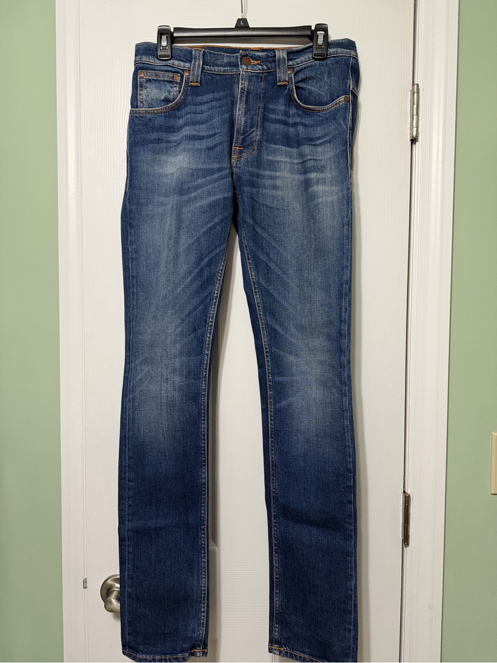 Nudie jeans Co Mens tapered leg jeans size 30 x 34 organic cotton